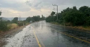 Bozdoğan sağanak yağışla serinledi