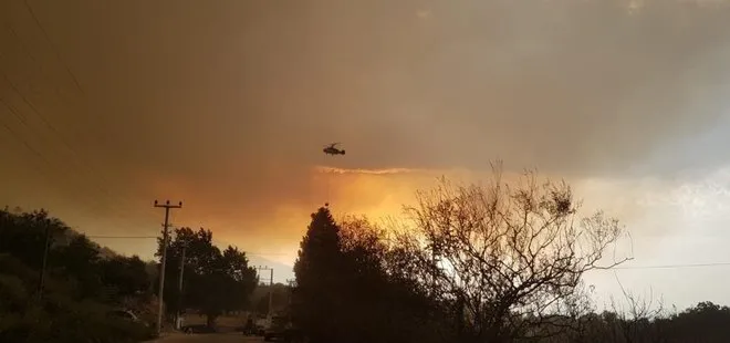 Orman yangını dolayısıyla Kabalar Mahallesi tahliye edildi