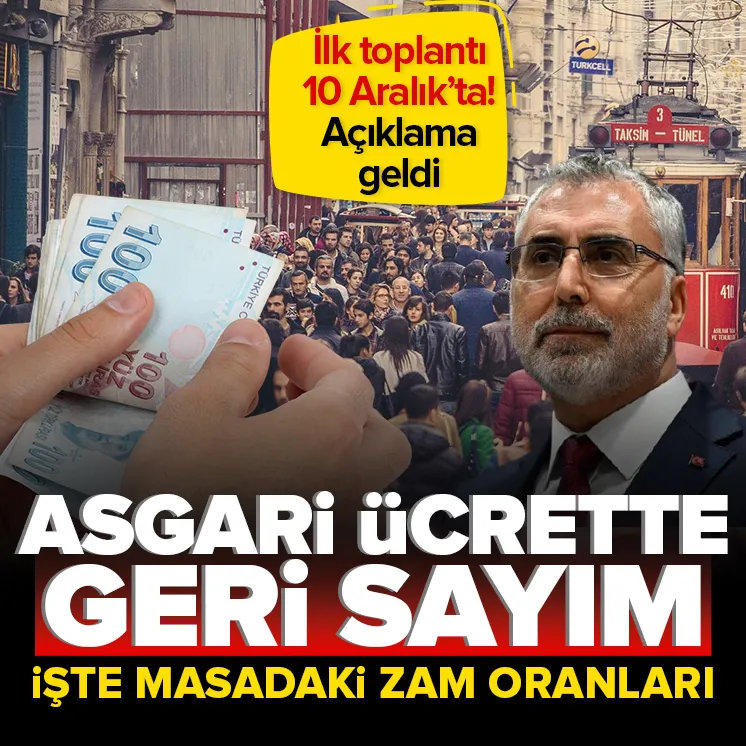 Asgari ücret görüşmelerinde geri sayım