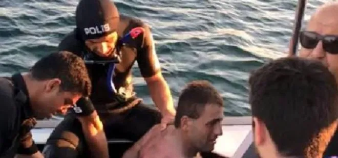 İstanbul’da akılalmaz olay! Polisten kaçmak için denize atladı