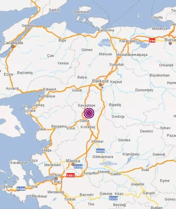 Manisa'nın Soma ilçesinde 4.3 büyüklüğünde deprem meydana geldi! Son depremler - 2