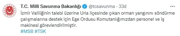 Son dakika: Urla'daki orman yangınına müdahale için Ege Ordusu Komutanlığı devreye girdi - 1