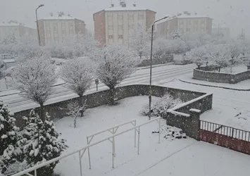 Bingöl güne karla uyandı