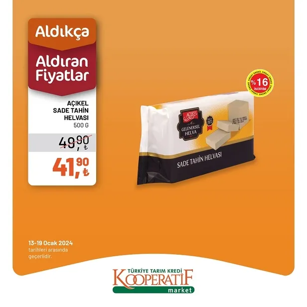 Tarım Kredi Market, 18 Ocak İndirim Kataloğu ile Müşterilerine Cazip Fırsatlar Sunuyor! Salatalık, Soğan, Limon, Çay, Türk Kahvesi ve Fazlası Uygun Fiyatlarla Satışta! - 24