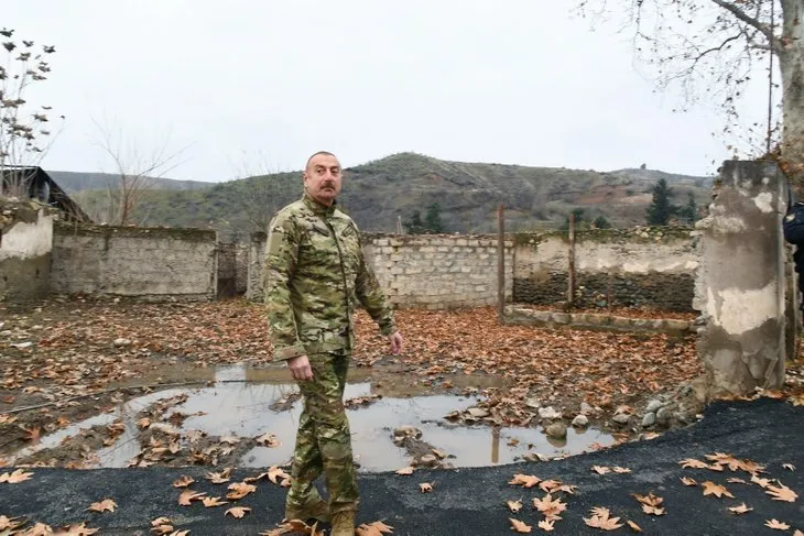 Azerbaycan Cumhurbaşkanı Aliyev’den işgalden kurtarılan Gubadlı’ya ziyaret