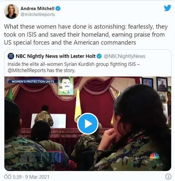 ABD kanalında PKK skandalı! YPJ’yi öve öve bitiremediler