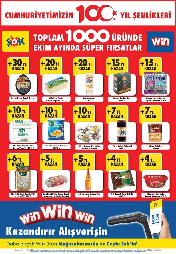 ŞOK 10 Ekim aktüel ürünler kataloğu! ŞOK bu hafta Cumhuriyet’in 100. Yılına özel 1.000 üründe yüzde 50’ye varan indirim yaptığını açıkladı - 5