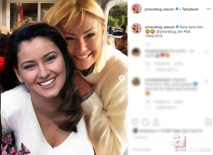 Pınar Altuğ 1994 yılındaki fotoğraflarını paylaştı! Pınar Altuğ sosyal medyayı salladı