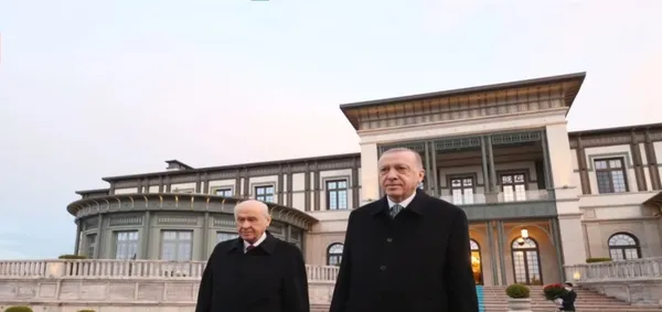 Başkan Erdoğan MHP lideri Devlet Bahçeli ile iftar programında Cumhurbaşkanlığı Külliyesi'nde bir araya geldi - 1