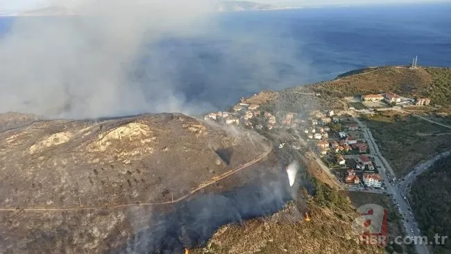 Muğla'nın Datça ilçesinde Kargı mevkindeki ormanlık alanda yangın! 6 helikopter 3 uçakla olay yerine anında müdahale 12