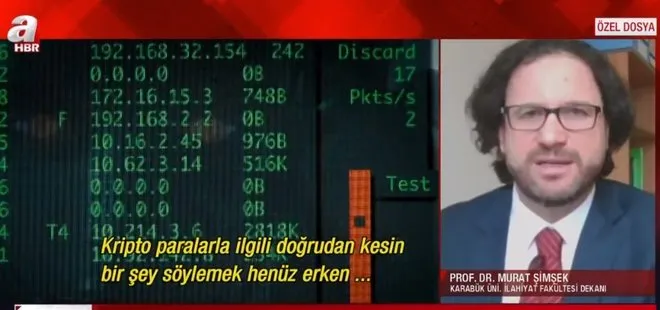 Kripto paralar caiz mi? Prof. Dr. Murat Şimşek’den A Haber’de kripto para açıklaması