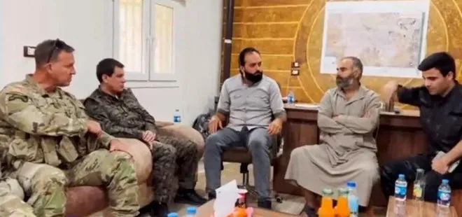 ABD’li komutandan terör örgütü PKK/YPG’ye ziyaret! Sözde yönetici Mazlum Kobani ile ne görüşüldü?