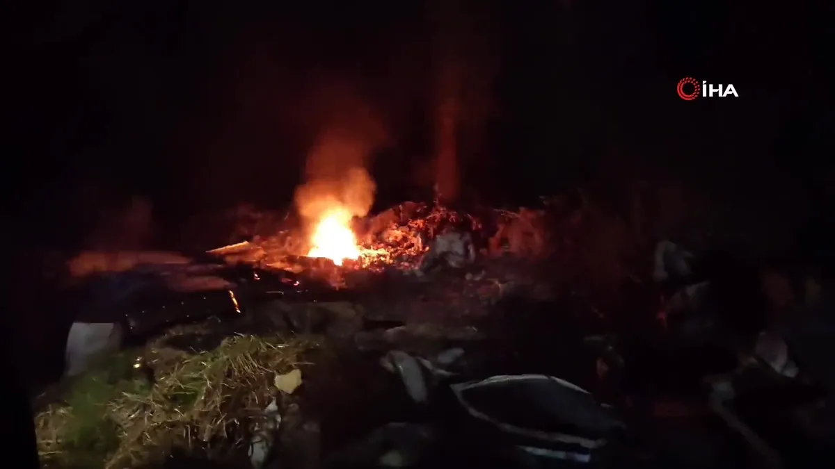 Sinop'ta ormanlık alanda yangın!