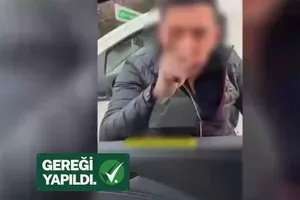 Kadın sürücüye saldırdı: Gereği yapıldı