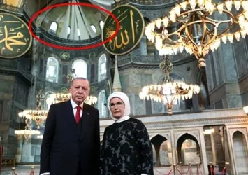 İşte Ayasofya Camii'ndeki freskleri kapatacak perdeler