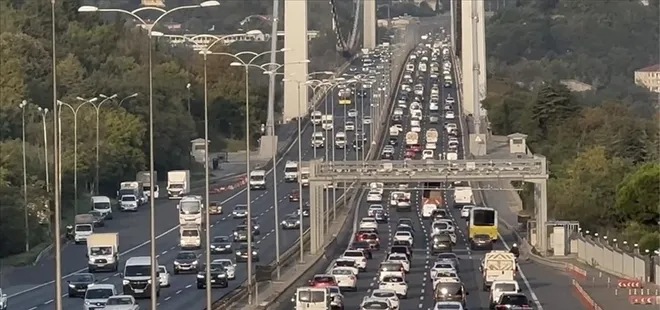 İstanbul'da trafik yoğunluğu!