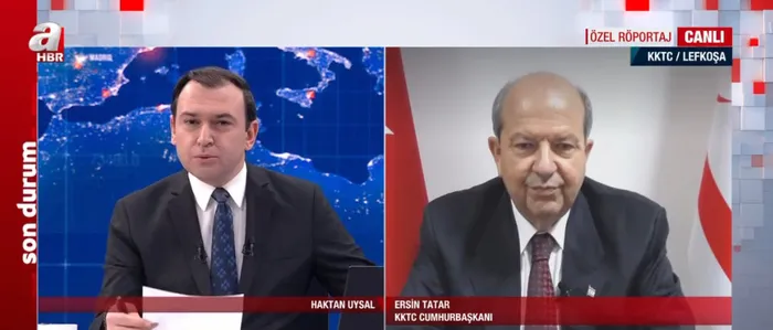 KKTC Cumhurbaşkanı Ersin Tatar A Haber'de! Ayşenur Arslan'ın Türk Mukavemet Teşkilatı sözlerine tepki - 3