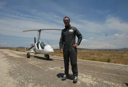 Havacılık tutkunlarının ’gyrocopter’ ilgisi