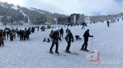 Kış turizminin gözde adresi Uludağ’a tatilciler akın etti