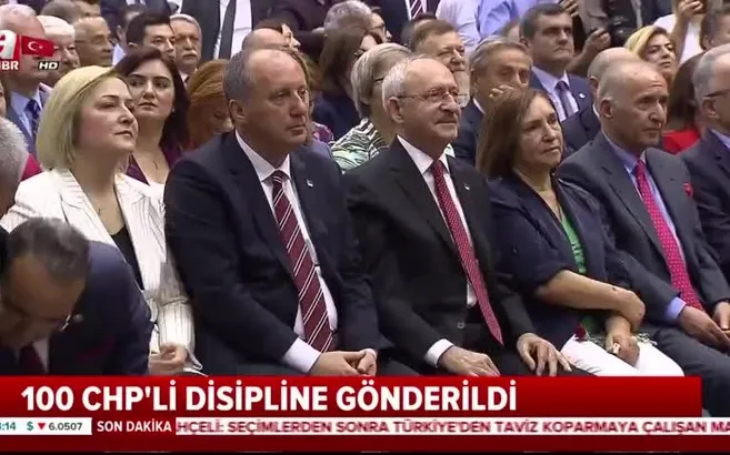 100 CHP'li disipline gönderildi