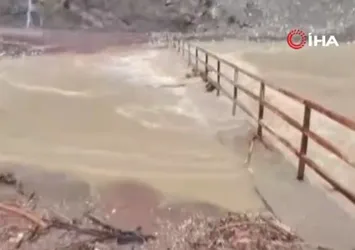 Adıyaman Sincik'te dere taştı
