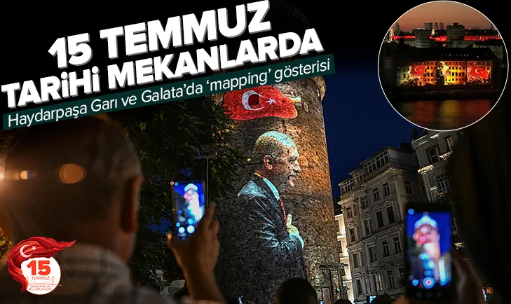 Haydarpaşa ve Galatada mapping gösterisi!