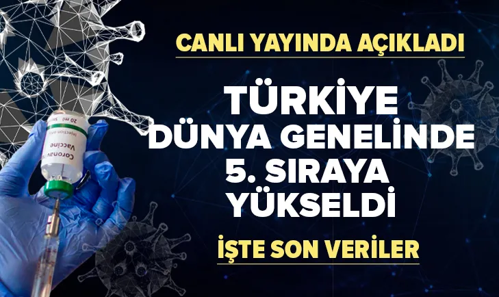 Son verileri canlı yayında açıkladı! Türkiye 5.sırada