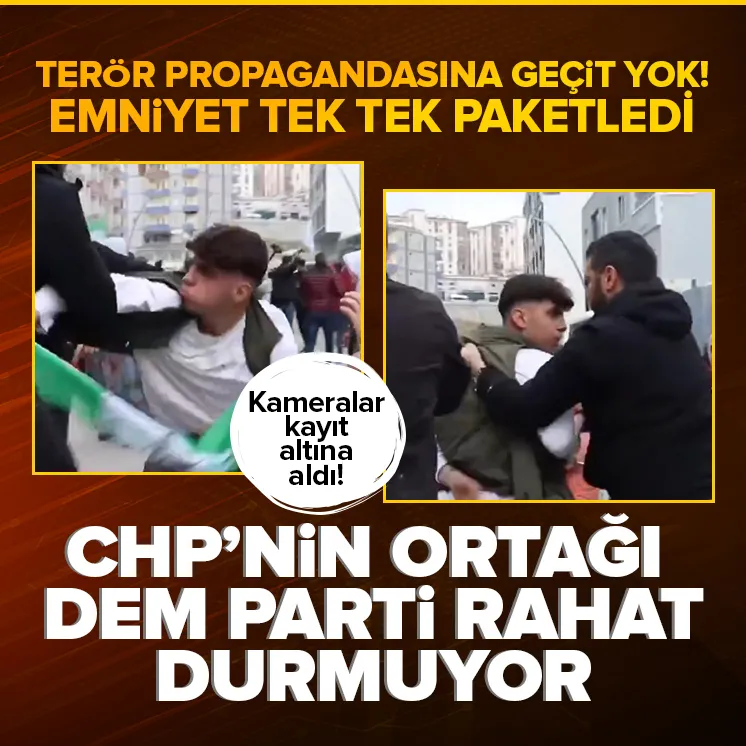 DEM Parti’nin mitinginde terör propagandası!