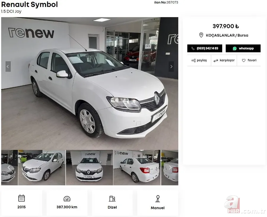 Uyguna İkinci el araç satışı yapıyor! Fiyatlar 230 bin TL’den başlıyor! Fiat, Volkswagen, Hyundai, Peugeot, Renault, Ford, Citroen mollerinin fiyatı ne kadar? 24