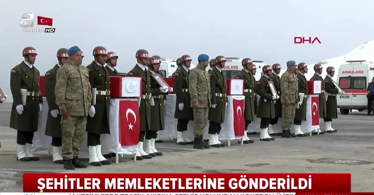 Hakkari şehitleri memleketlerine uğurlandı