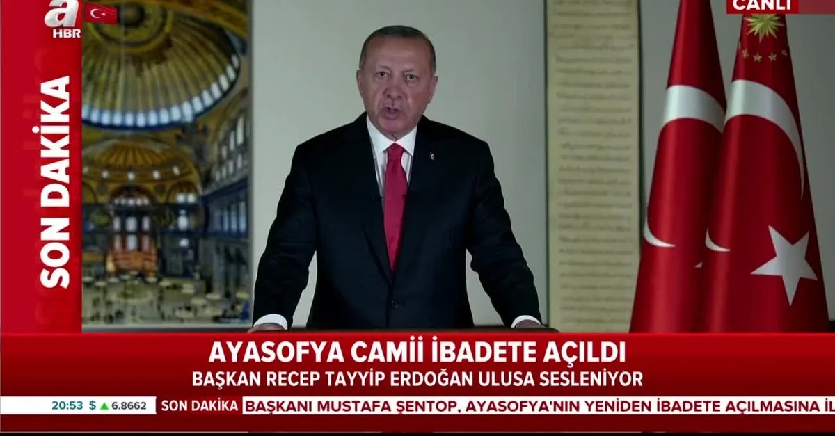 Başkan Erdoğan: Ayasofya Camisi'ne ücretli giriş uygulamasını kaldırıyoruz