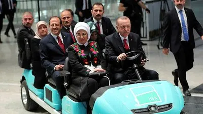 Başkan Erdoğan direksiyona kendisi geçti