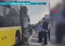 2 metrobüs kafa kafaya çarpıştı