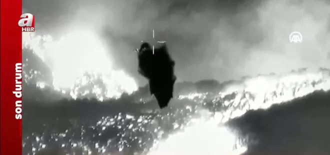 Bu kez yangınlar için gökyüzünde! İHA’lardan nokta atışı müdahale