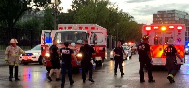 Beyaz Saray yakınlarına yıldırım düştü! 4 kişi yaralandı