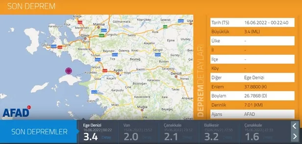 İzmir deprem son dakika: İzmir’de deprem mi oldu, kaç büyüklüğünde? AFAD ve Kandilli son depremler listesi...