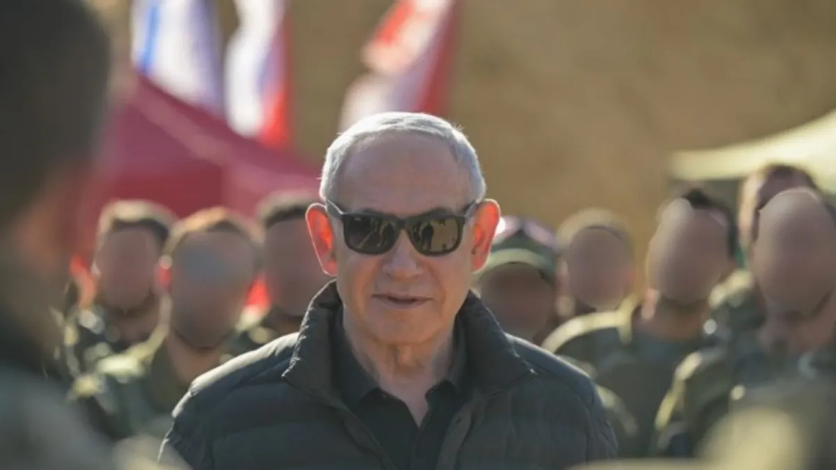 Katil Netanyahu Suriye'de işgal altındaki tampon bölgeye gitti!