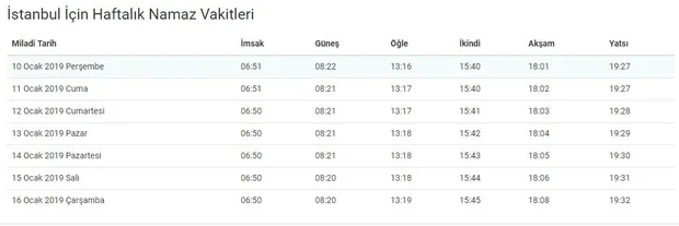 İstanbul Cuma namazı saat kaçta? İstanbul Cuma namazı saati! 11 Ocak İstanbul Cuma saati!