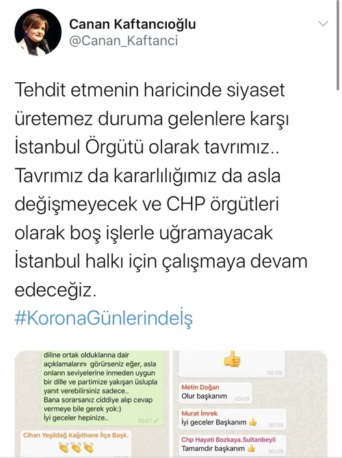 AK Partili Bayram Şenocak’tan darbe imasında bulunan CHP’li Canan Kaftancıoğlu’na sert eleştiri: Şahindi, güvercine döndü