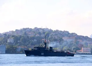 İki Rus gemisi peş peşe Boğaz'dan geçti! Dikkat çeken detay