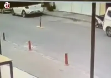 Kontrolden çıkan motosiklet duvara çarptı