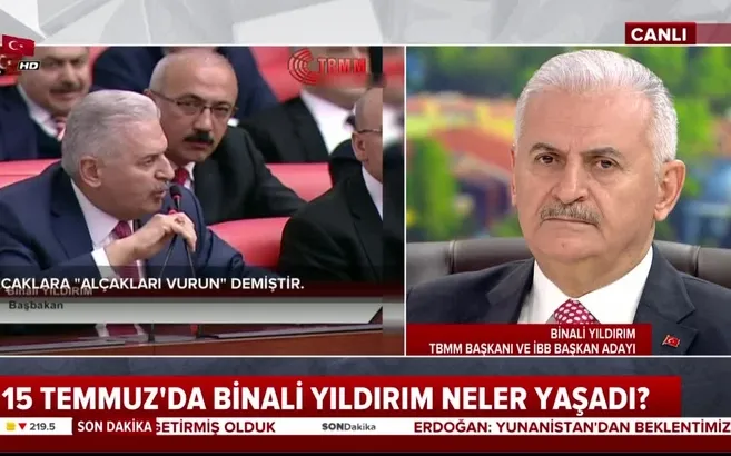 Binali Yıldırım 15 Temmuz'da neler yaşadı? A Haber ekranlarında anlattı
