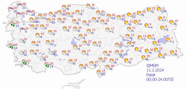 1707632001279.png Sıcaklıklar düşüyor sağanak yağış yolda! 81 ilde alarm verildi! Meteoroloji'den üst üste uyarılar... - 4