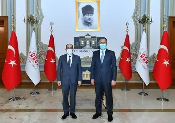 İstanbul Valisi Ali Yerlikaya, Melih Bulu'yu kabul etti