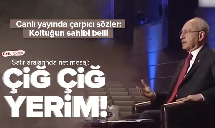 İmamoğluna mesaj: Çiğ çiğ yerim