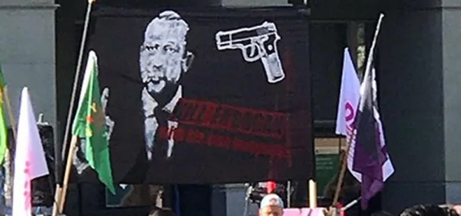 İSVİÇRE'DE SKANDAL GÖSTERİ! ERDOĞAN'I HEDEF GÖSTERDİLER