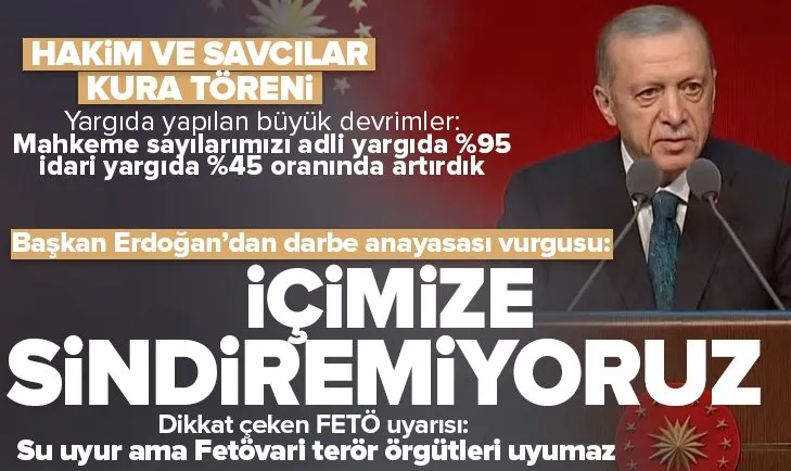 Başkan Erdoğan’dan darbe anayasası mesajı
