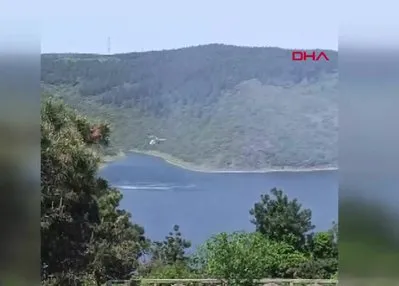Sultangazi’de kent ormanında yangın