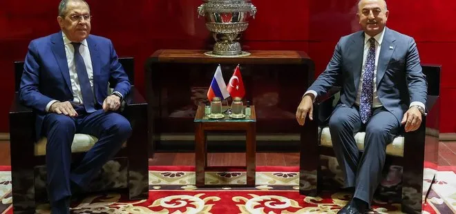 Dışişleri Bakanı Mevlüt Çavuşoğlu Rusya Dışişleri Bakanı Sergey Lavrov ile görüştü