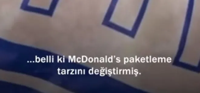 Katil İsrail askerlerinin midesini dolduran McDonald’s’tan bir skandal daha! Paket renklerini mavi yaptılar